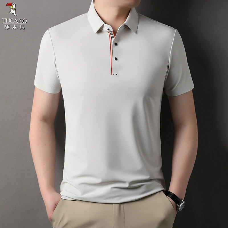 啄木鸟2025年春夏季新品时尚百搭潮流基础男士夏季T恤