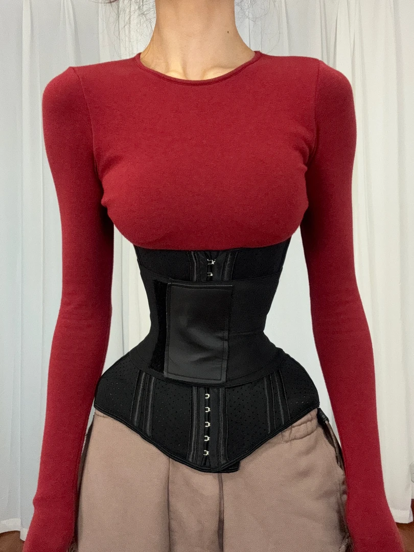 {马甲线姐姐}强加压透气沙漏乳胶束腰春夏运动产后塑形收腹加长