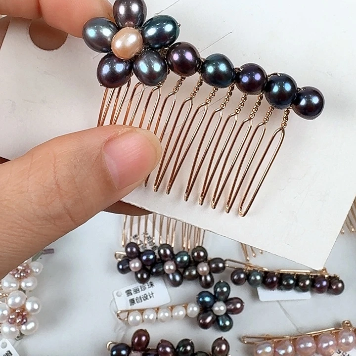 未镶嵌发饰淡水珍珠