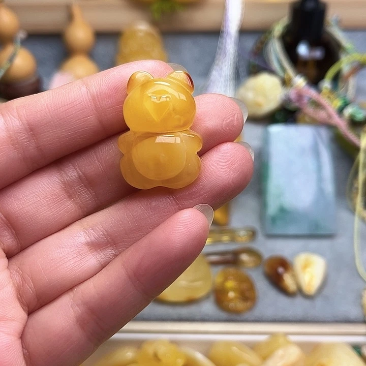 未镶嵌颈饰蜜蜡蜜蜡