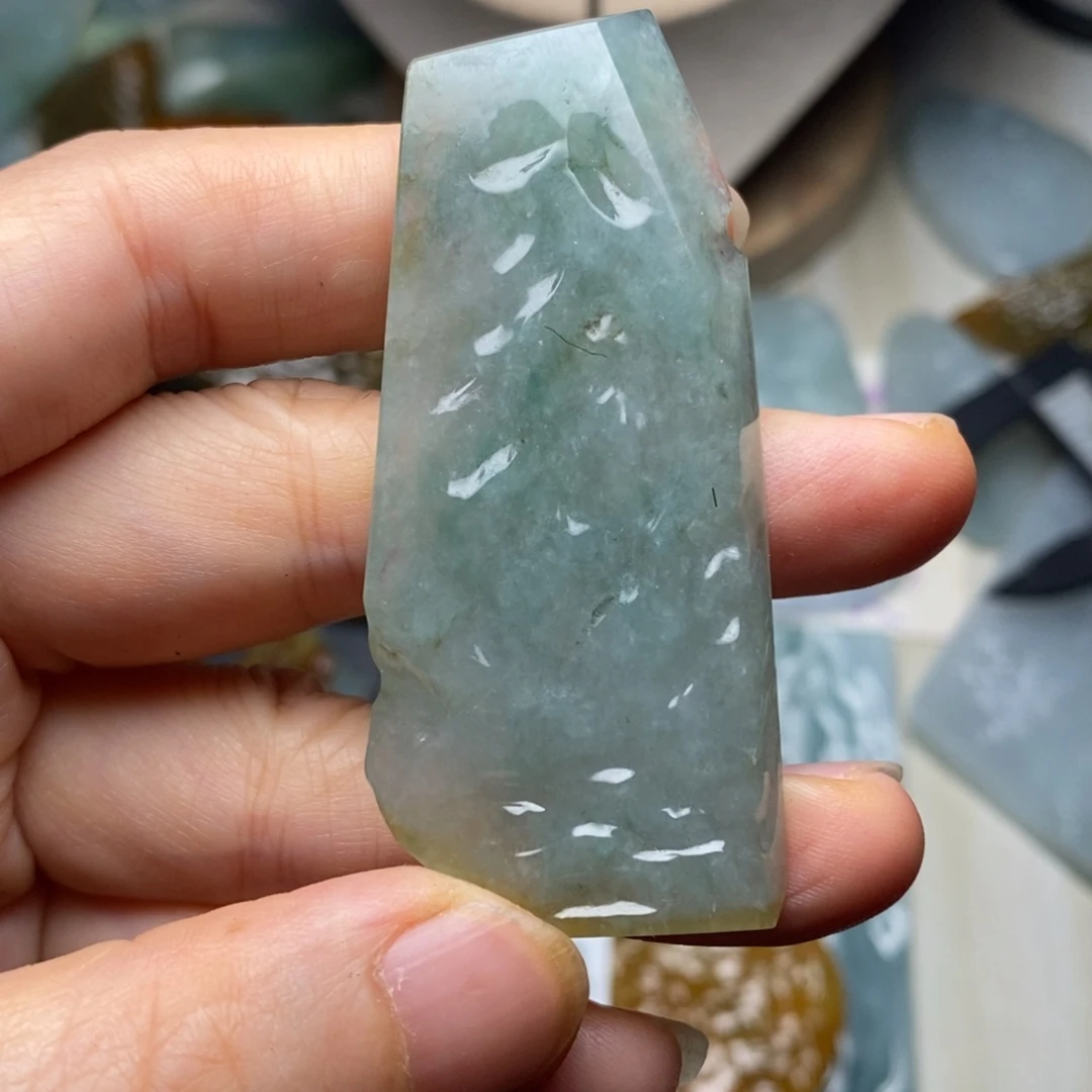 翡翠未镶嵌颈饰天然