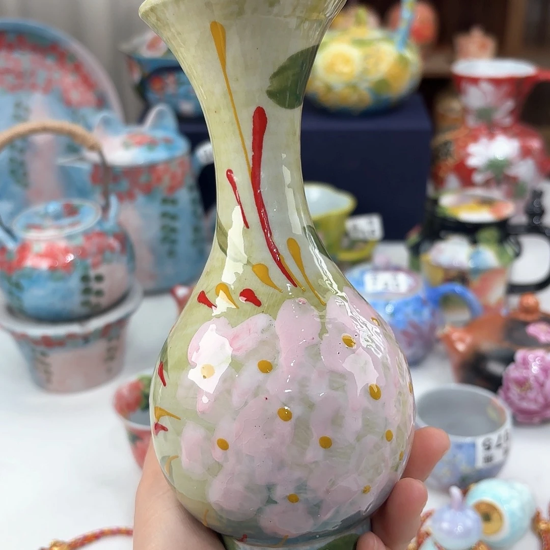 景德镇手绘高温釉下彩陶瓷茶具