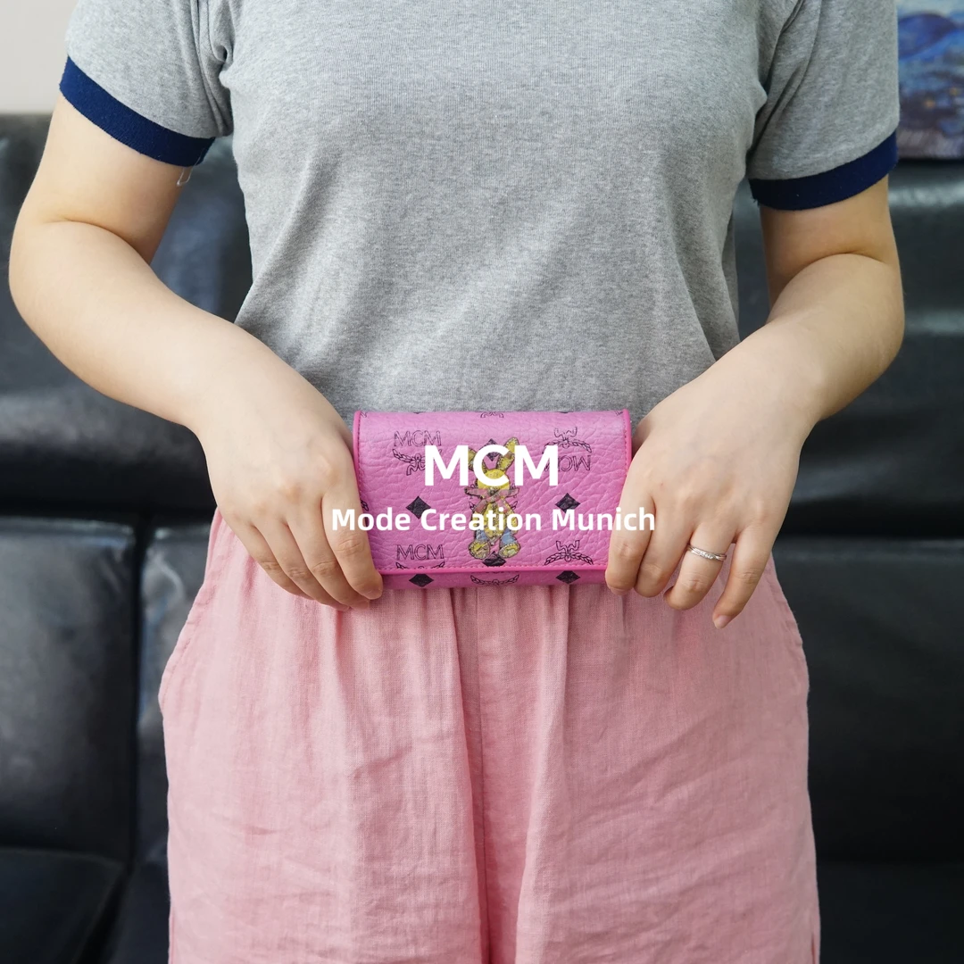 95新 MCM 粉色兔子钱包/ZH05019086/9086