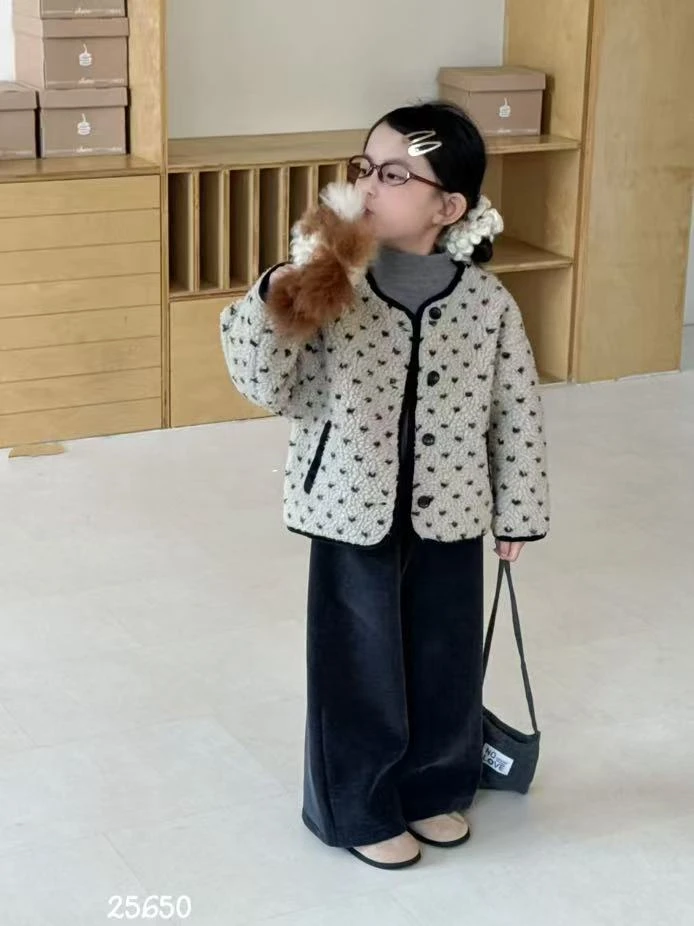 568 云朵朵 点点复合三件套 25650 LUOLA品牌童装