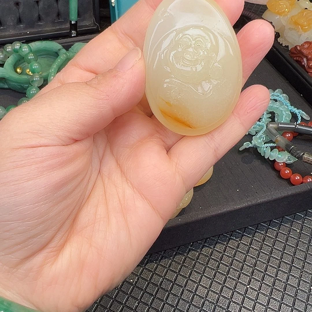 石英质玉未镶嵌天然非洲翠一物一拍天然玉石