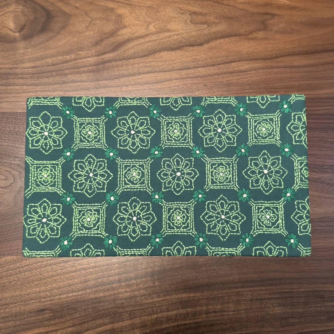 八角花｜39*22 ｜手工刺绣茶席｜知己刺子绣