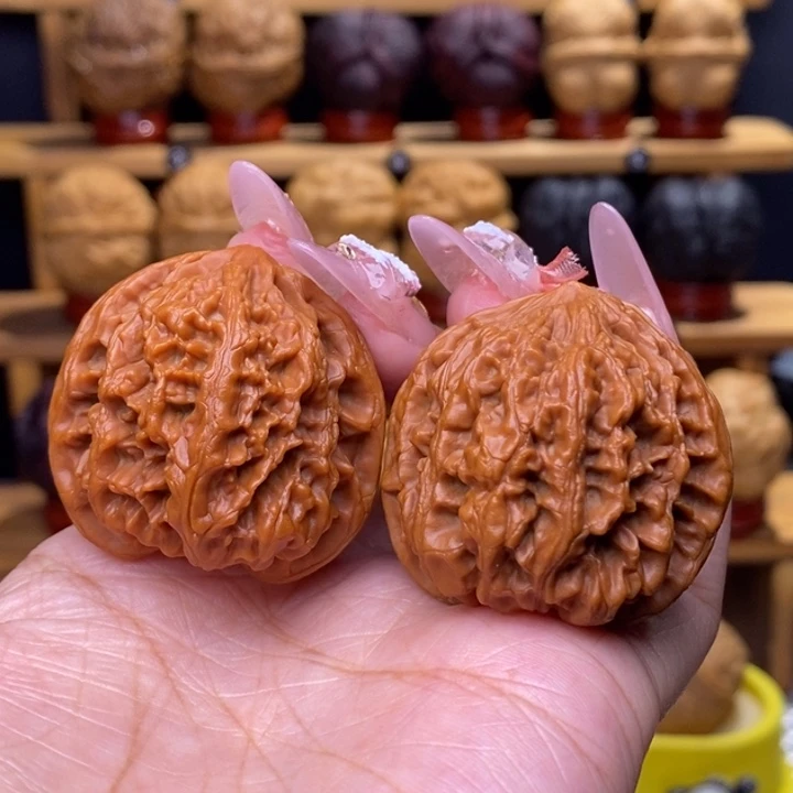 把件文玩核桃麻核桃大沽石41号38尺