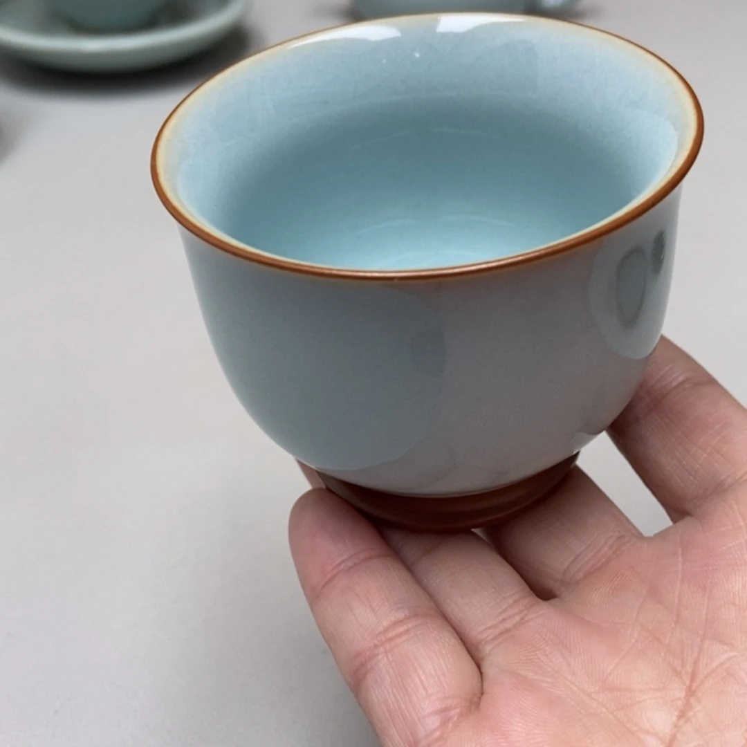 瓷微瑕提梁杯无礼盒