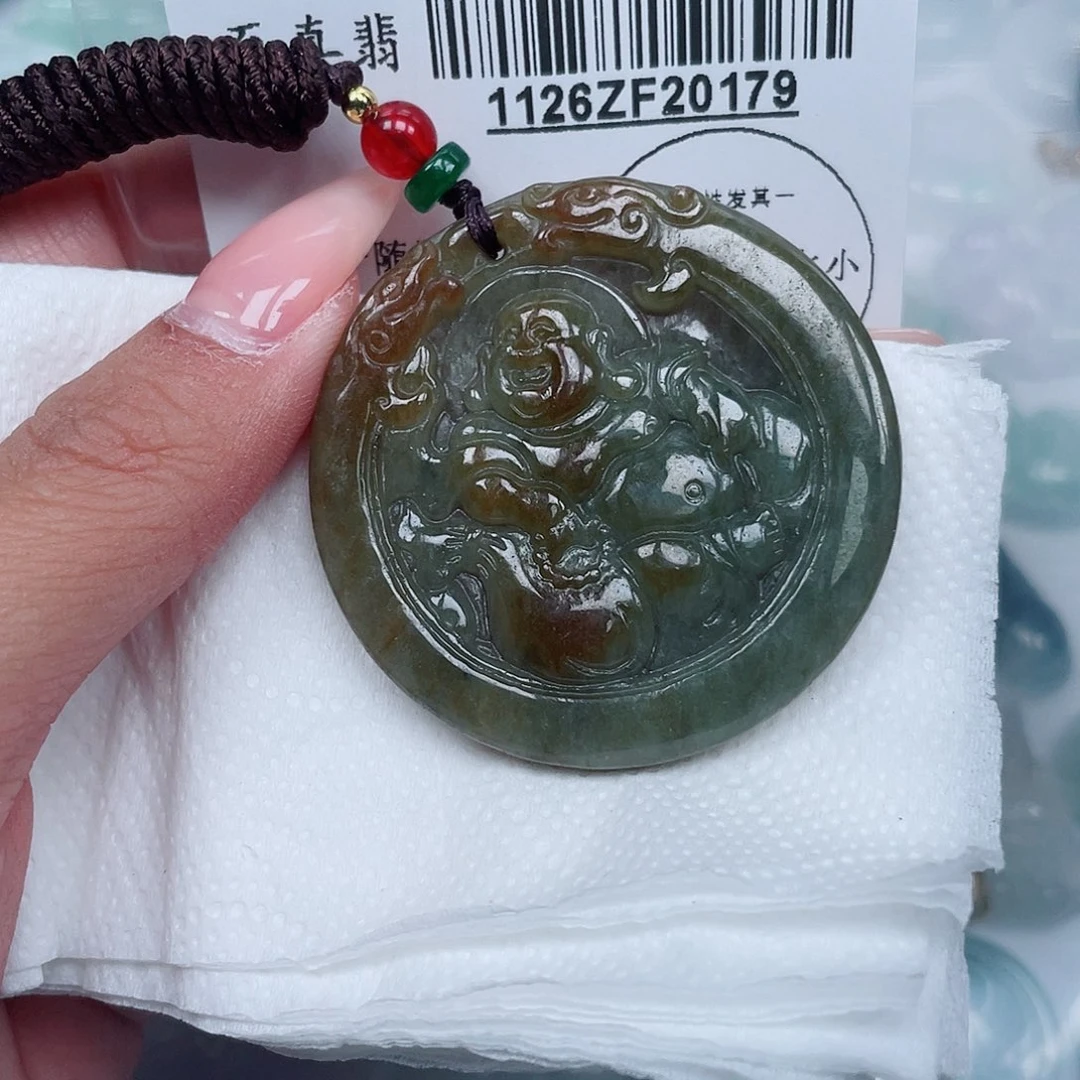 翡翠未镶嵌吊坠(不含链)