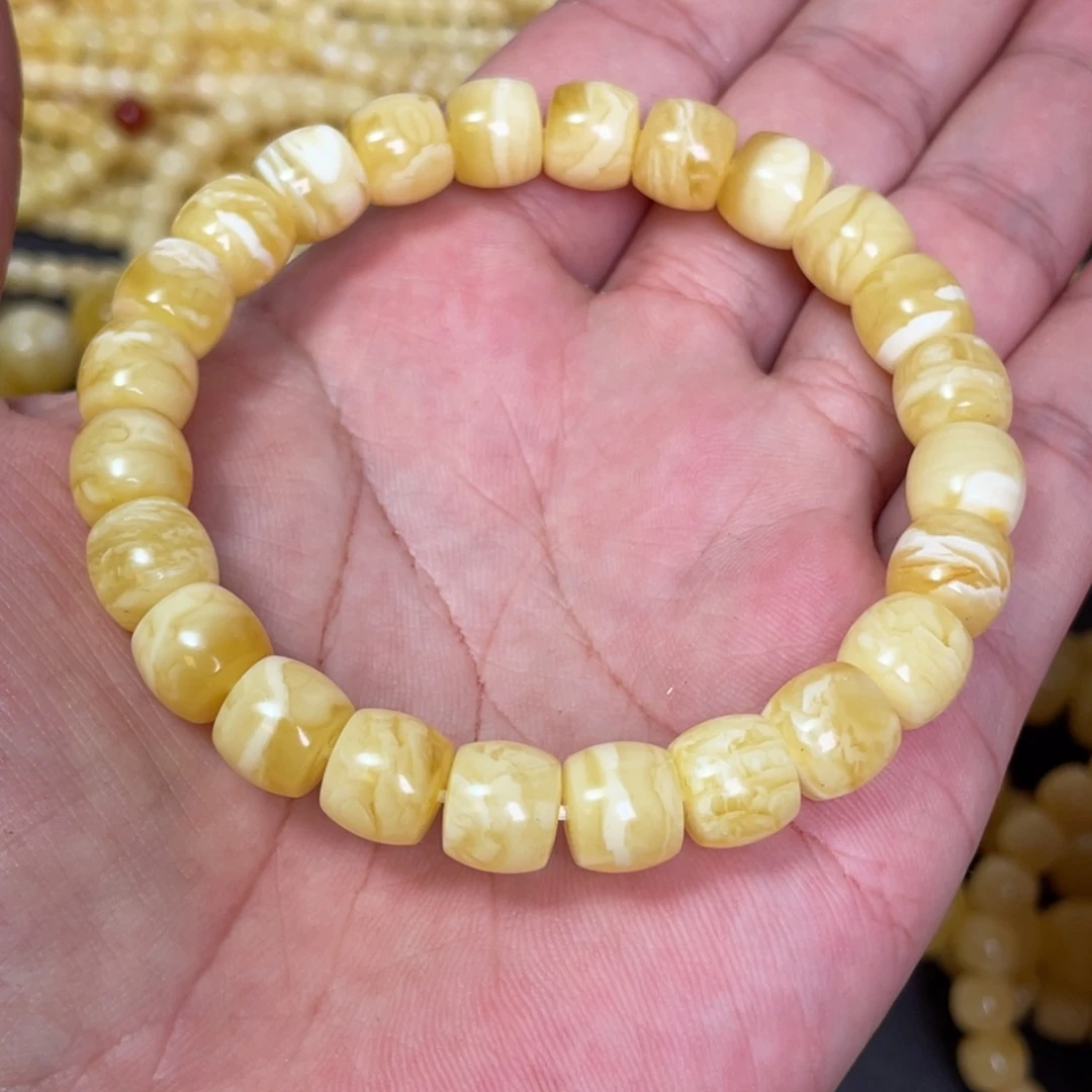 未镶嵌蜜蜡裸石蜜蜡手串9.5mm