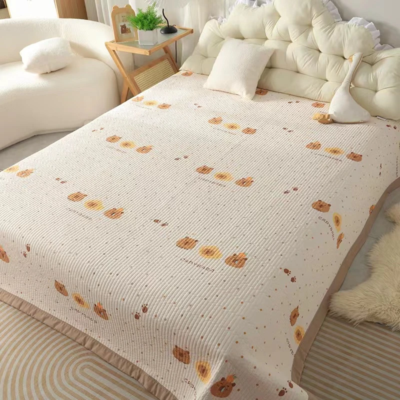 四季床盖2025A类母婴绗缝水洗棉床盖新款亲肤绗缝