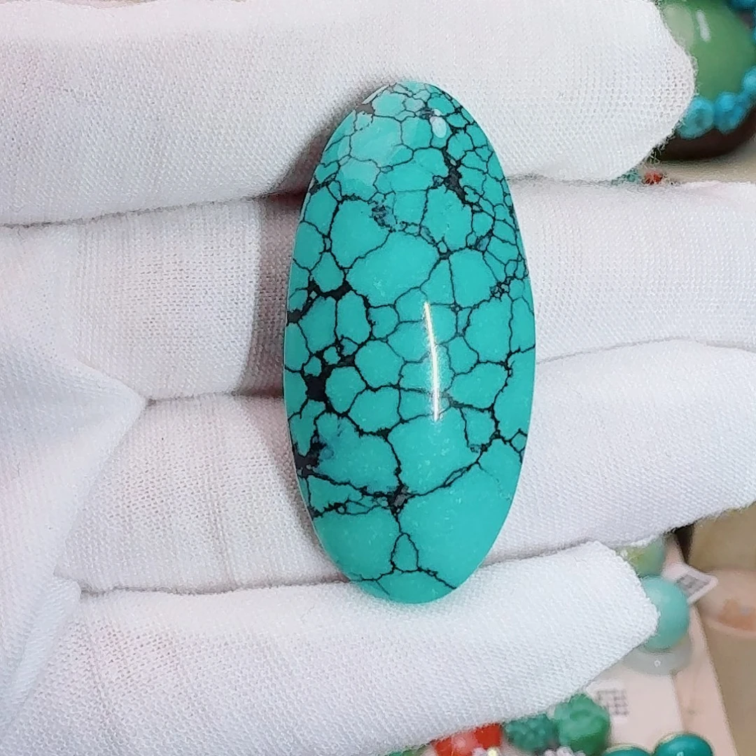 绿松石未镶嵌珠宝奇石饱满大蛋面