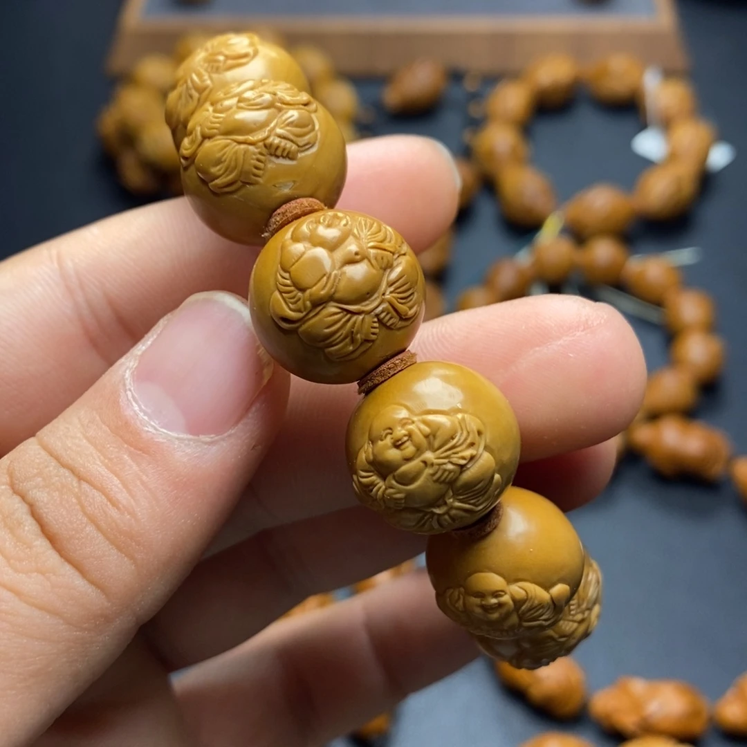 手串/手链橄榄核浮雕弥勒