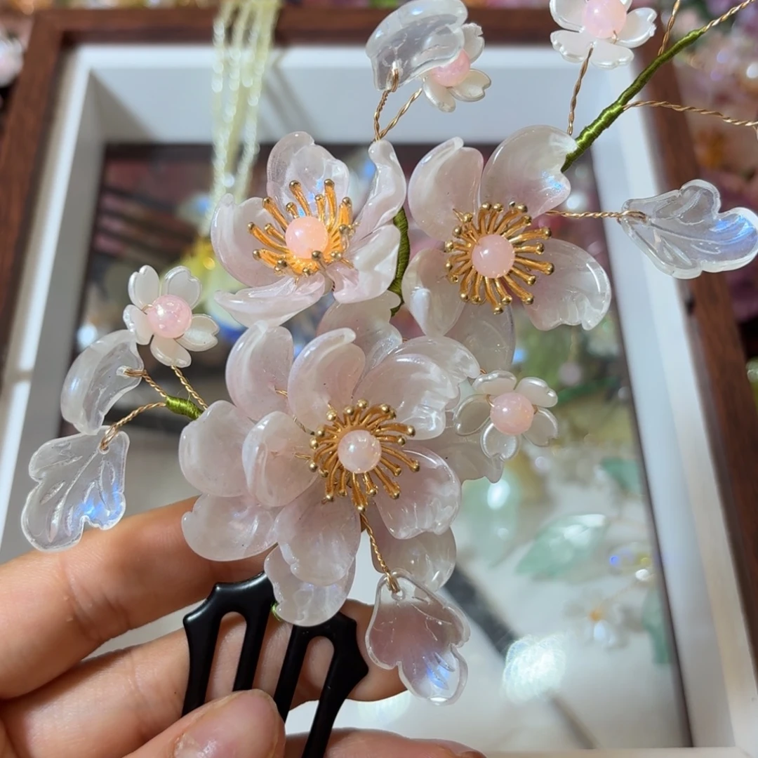 铁合金醋酸古风琉璃发簪闪购