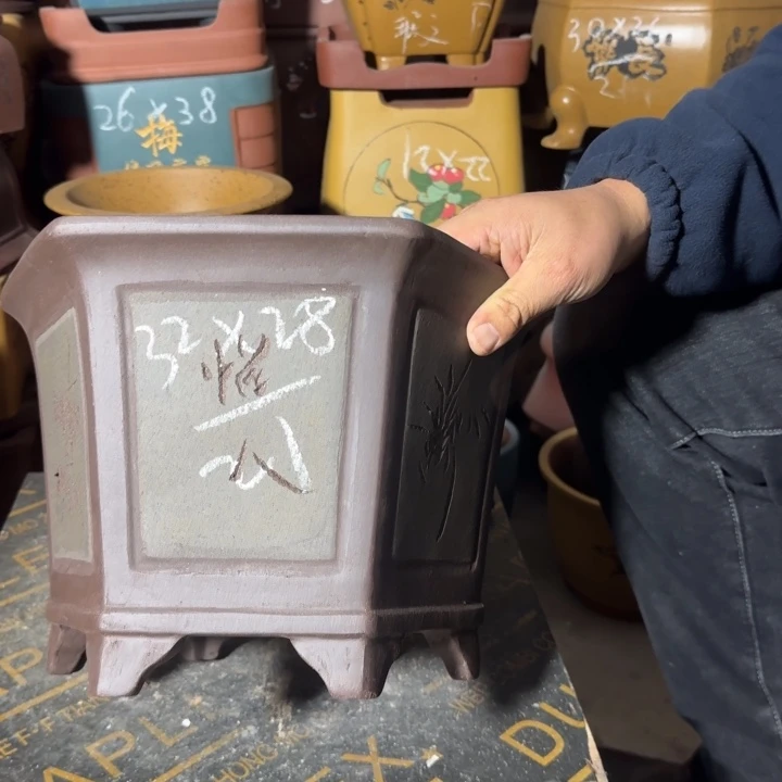 紫砂花盆紫砂花盆