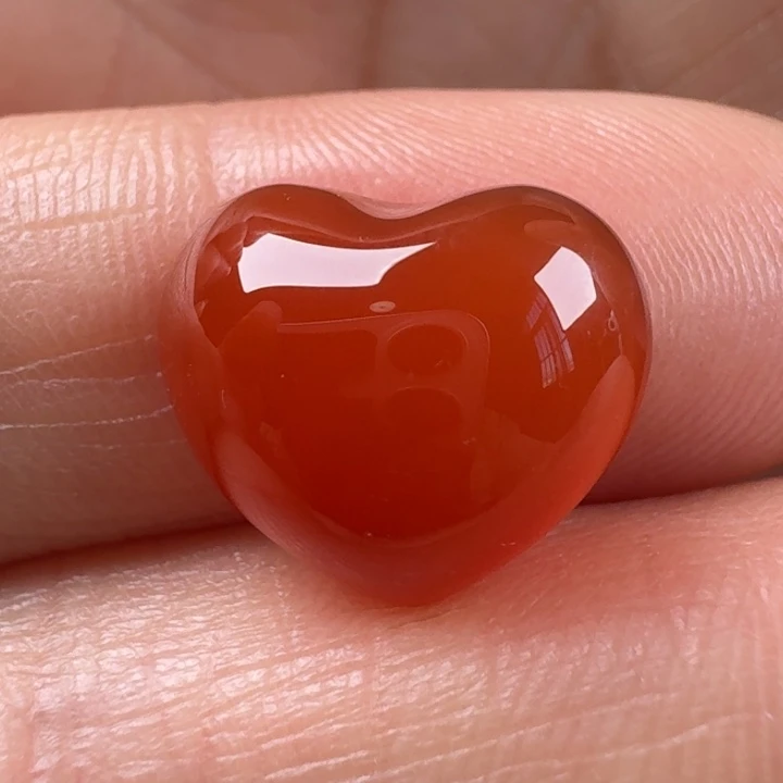 南红玛瑙未镶嵌爱心