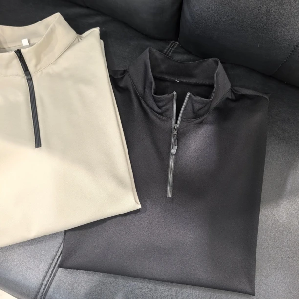 男士夏季立领短袖polo衫速干唐古拉面料528