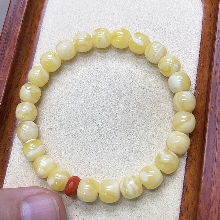 蜜蜡未镶嵌手链蜜蜡手串