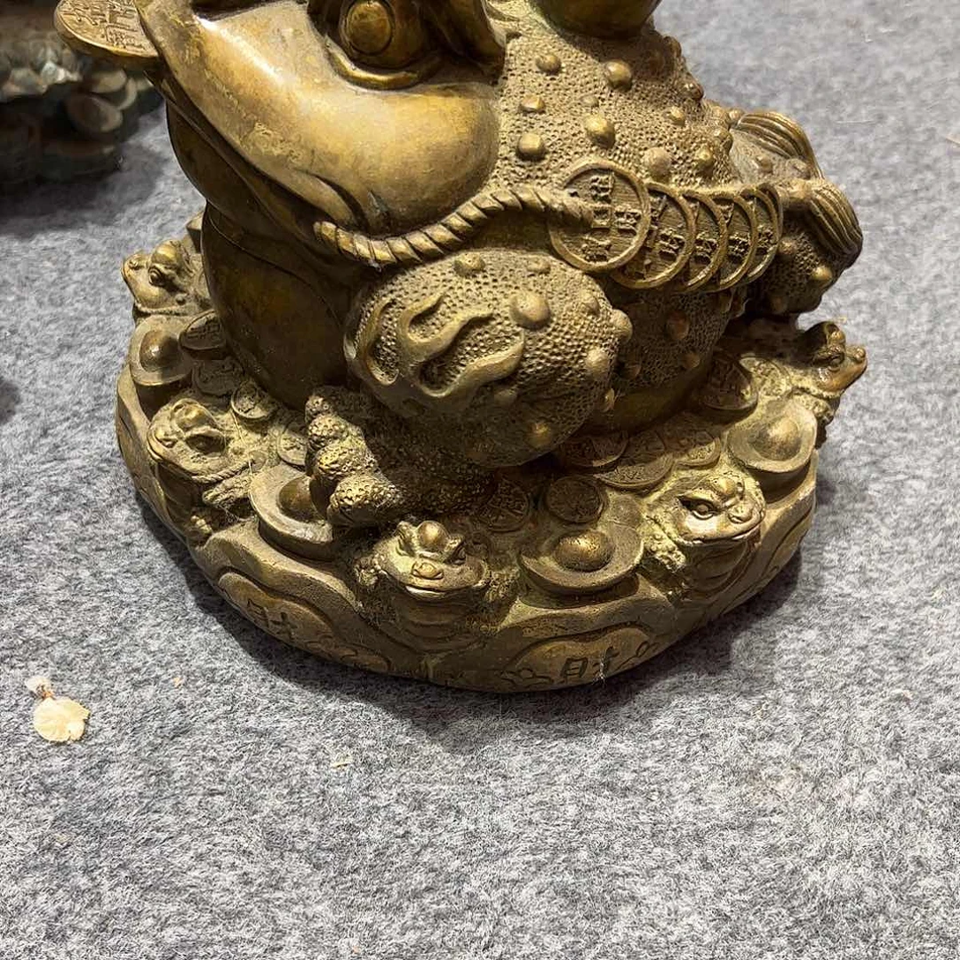 山***峰微瑕疵黄铜摆件工艺品