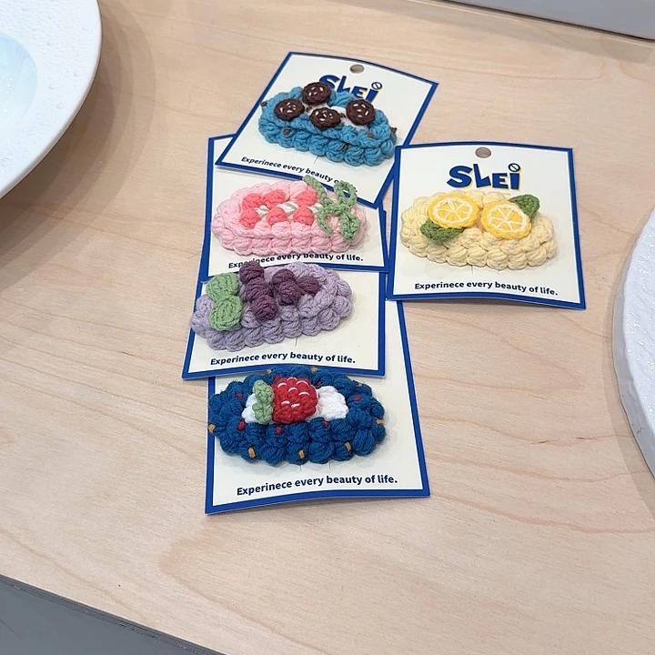 0707毛线掰掰夹款式 5个