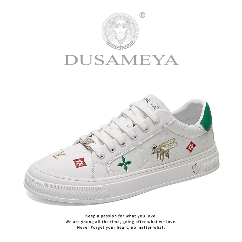 DUSAMEYA/杜莎米娅新款百搭运动透气轻奢时尚低帮休闲板鞋D6807