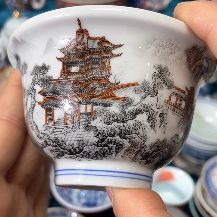 景德镇陶瓷主人杯134445