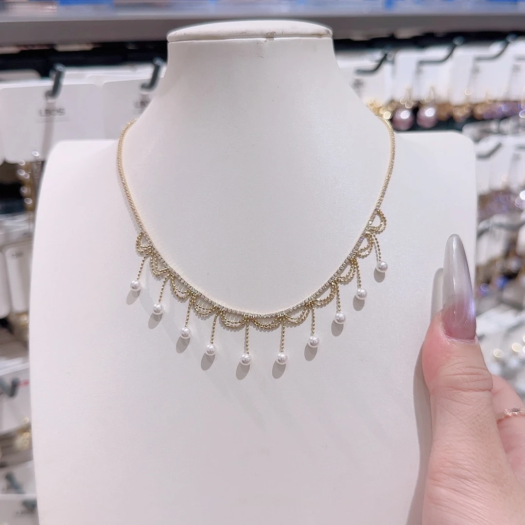 锆石铜合金925银项链