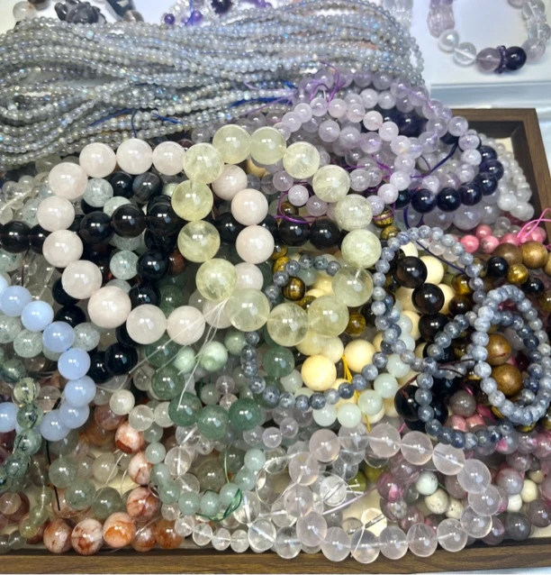 【19.9元一杯40ml天然水晶散珠】天然水晶默认微瑕介意勿拍！