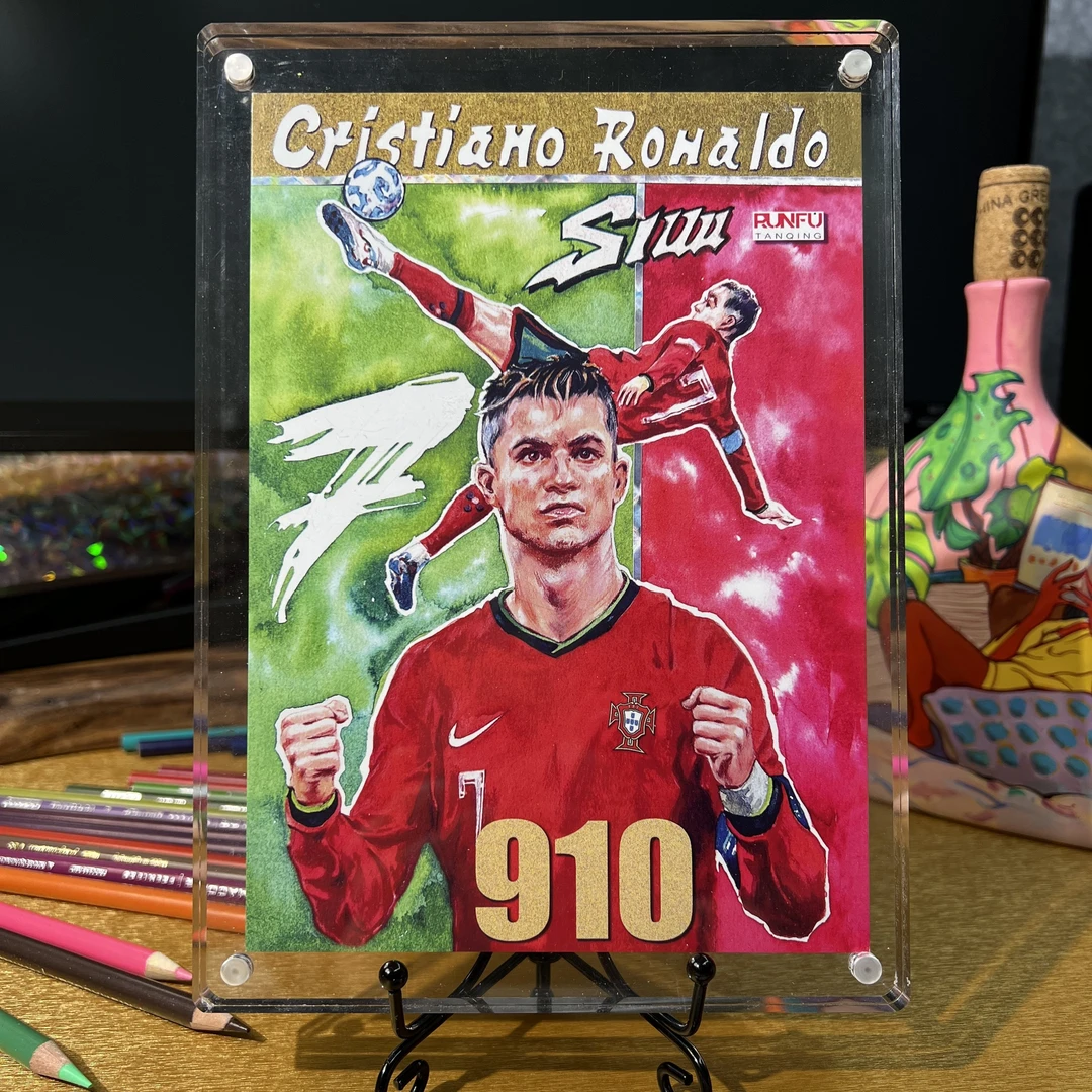 【大卡】TanQing原创球星手绘大卡【买大送小】球迷收藏用【原创】