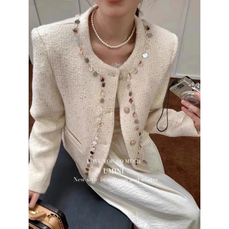 小香风外套短款女装2025春季先看气质上衣7002