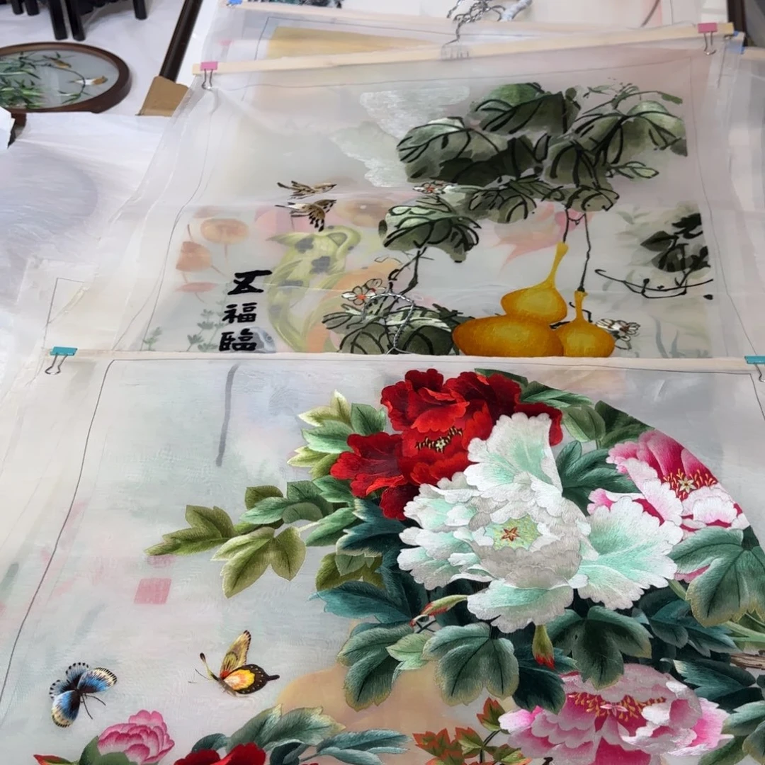 刺绣纯手工苏绣成品包邮