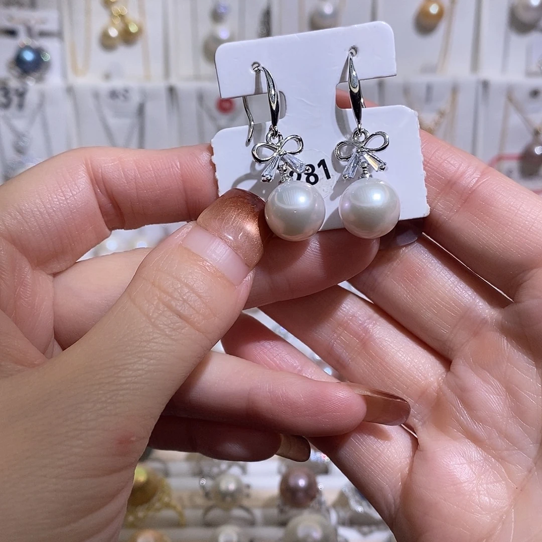 淡水珍珠耳饰未镶嵌w11.4