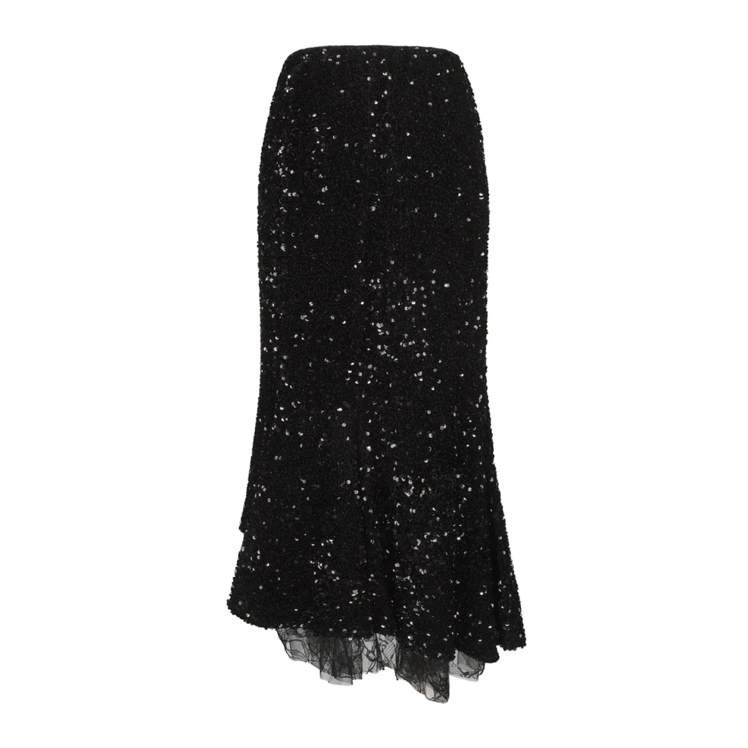 繁星闪片双层鱼尾半裙