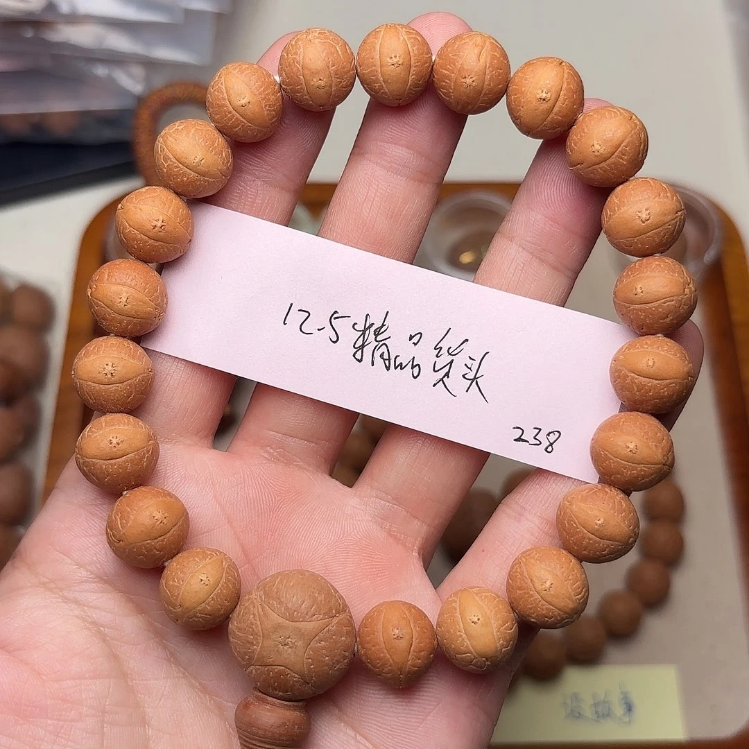 凤眼菩提手串精品正圆油皮手串12.5货头