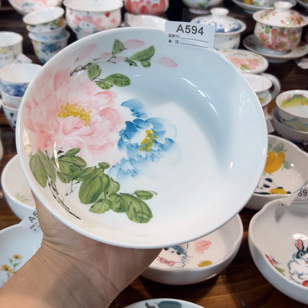 景德镇手工手绘陶瓷7寸