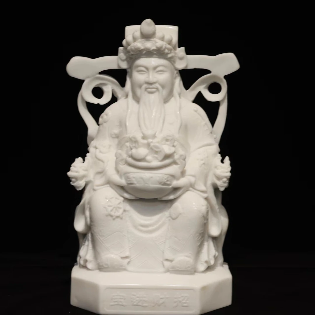 汉白玉工艺品财神