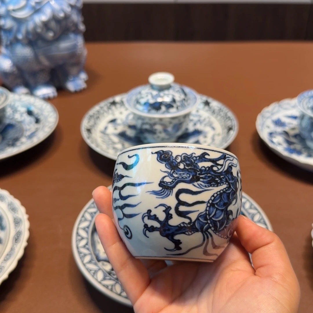 手工手绘茶具主人杯
