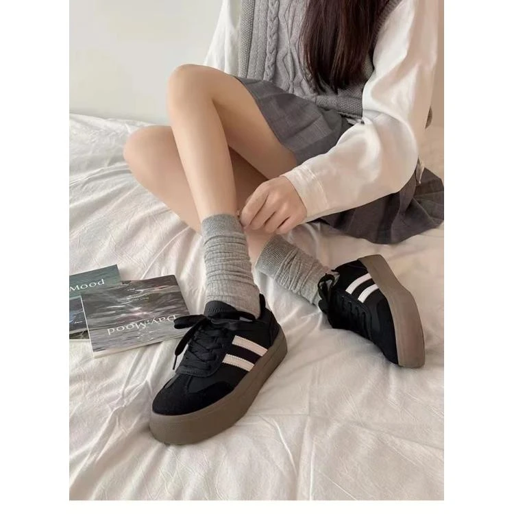 2024新款网红百搭圆头舒适休闲德迅鞋6689