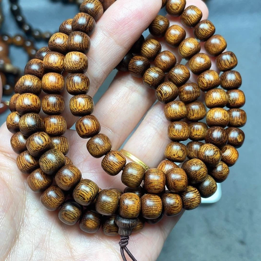 沉香手串富森红土0.8