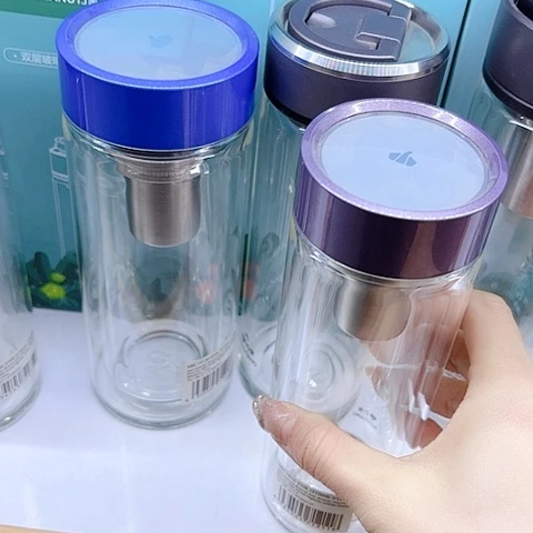 戴****万象玻璃双层V147S，紫色310毫升