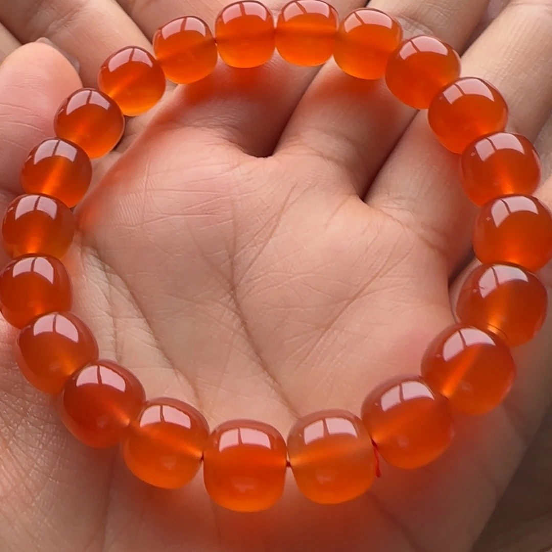 南红玛瑙单圈手串10未镶嵌