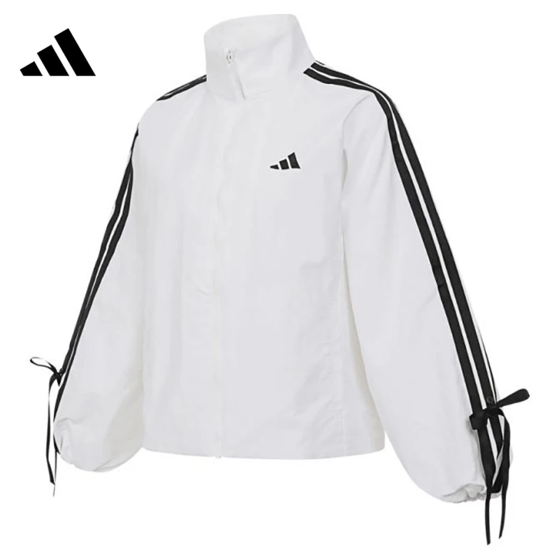 adidas阿迪达斯女装泡泡袖宽松风衣外套梭织夹克JY7703