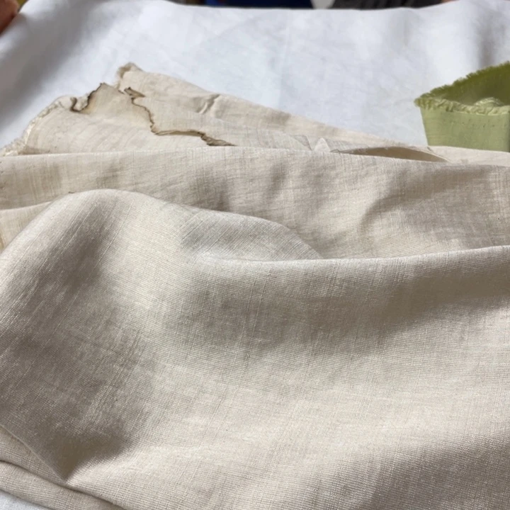 杏色棉麻1.5米。