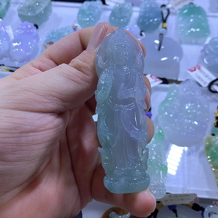 翡翠未镶嵌颈饰天然翡翠A货吊坠