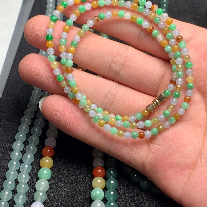 定制翡翠未镶嵌定制翡翠珠串