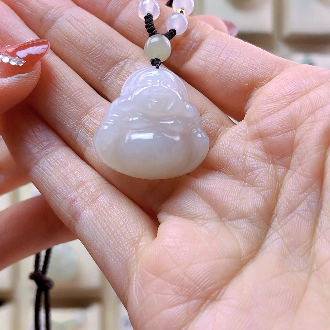 和田玉吊坠(赠链)未镶嵌莹*