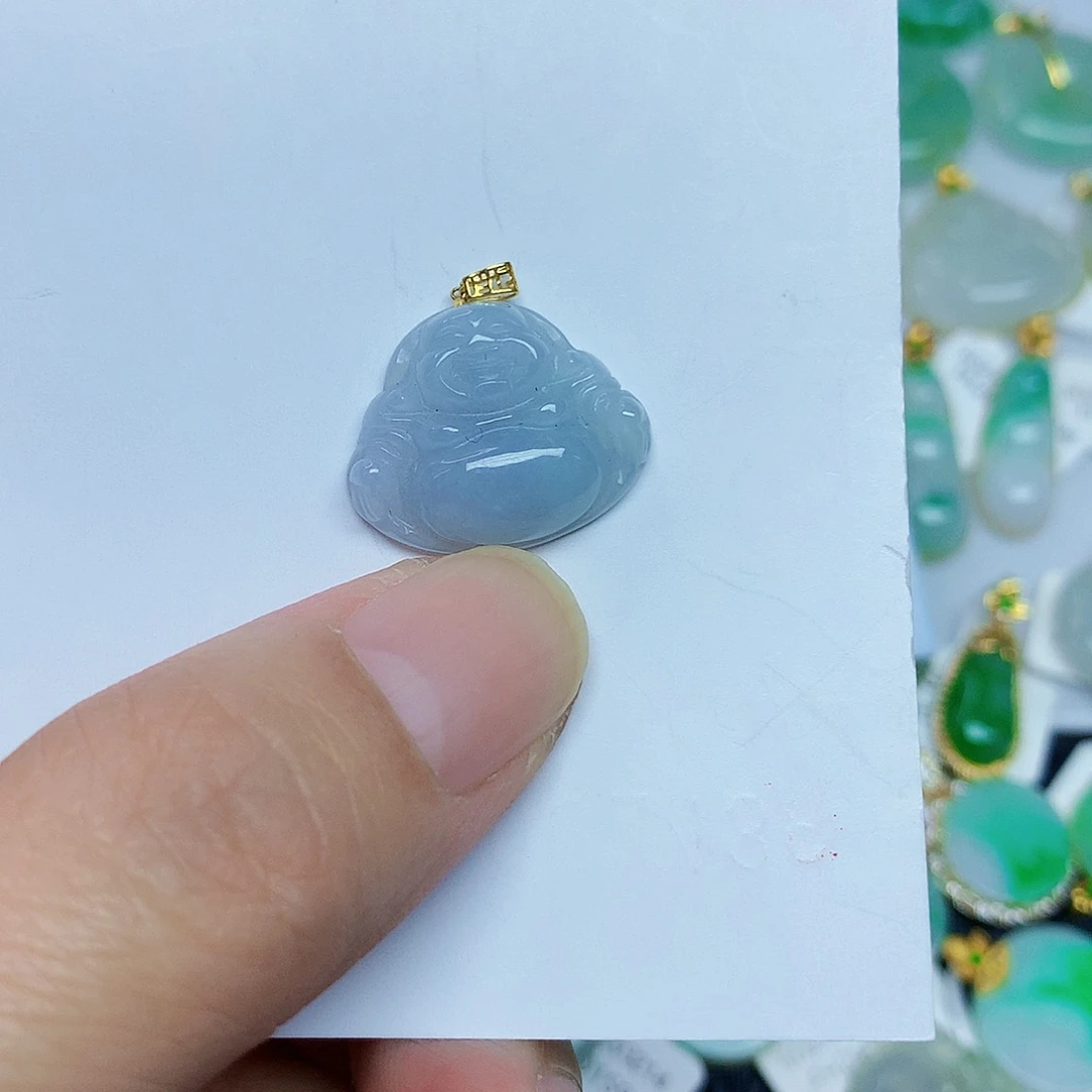 翡翠未镶嵌颈饰34678
