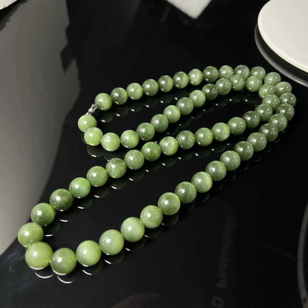 【老郑家】和田玉项链 约12mm+ （多样性发一件）LHZB004