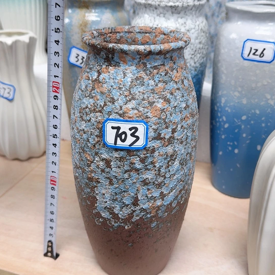 瓶703号泡泡釉陶瓷高25厘米一个