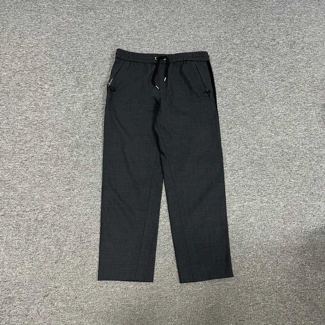 99新 BURBERRY/博柏利 灰色抽绳休闲裤 50码